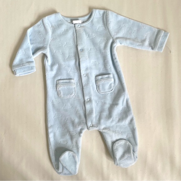 Absorba Infant Baby Velour Bodysuit with Footie, 0-3 mos, NWOT - Picture 3 of 7